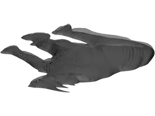 Rhino Staring Relief 3D Model
