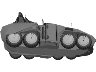 BTR Tank Future 3D Model