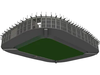 Soccer Arena 3D Model