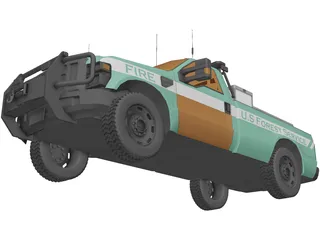 Ford F-150 US Forest Service 3D Model