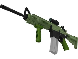 M4A1 3D Model