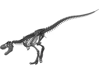 T-Rex Skeleton 3D Model