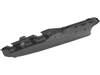 USS Aircraft Carrier 3D Model