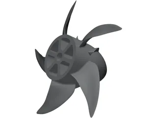 Ship Propeller 3D Model