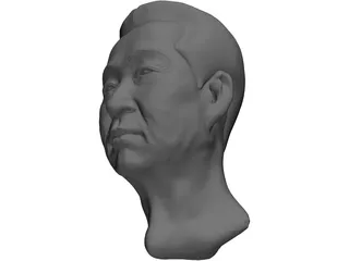 Old Chinaman Head 3D Model