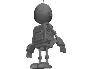 Clank Robot Pet 3D Model