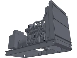 Caterpillar C15 Generator Set 3D Model