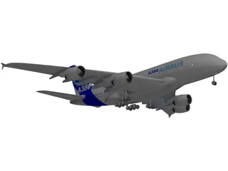 Airbus A380 3D Model