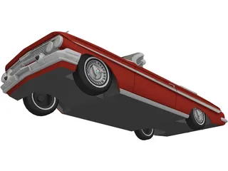 Chevrolet Impala SS Convertible (1961) 3D Model