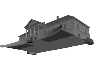 Halasz Moricz Mansion Dabas Hungary 3D Model