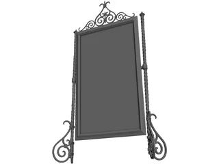 Medieval Mirror 3D Model