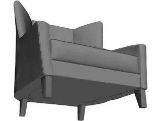 Armchair Vilem 3D Model