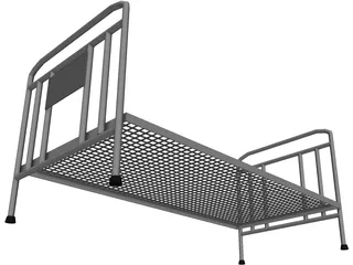 Iron Bed Frame 3D Model