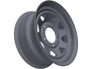 Steel Rim 15inch 3D Model