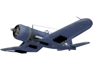 Vought F4U Corsair 3D Model