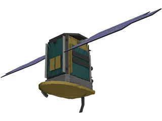 CloudSat Satellite 3D Model