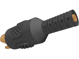 Cinch Connector 3D Model