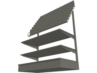 Comic Shelf 3D Model