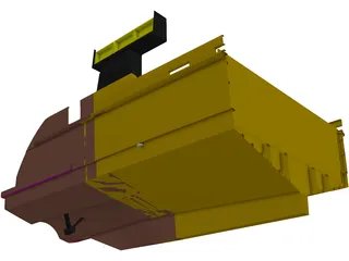 Yacht Engine Exhaust Arrangement 3D Model