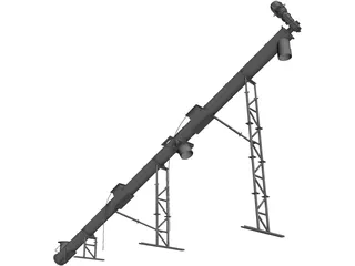 Dust Incline Auger 3D Model