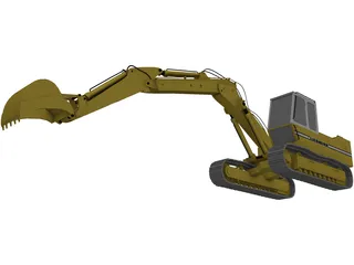 Liebherr Hydraulic Bagger 3D Model