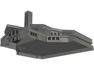 Church St.Pauls Lutheran 3D Model