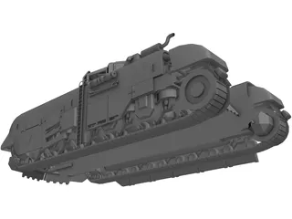 Mobile Roadblock 3D Model