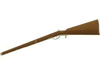 Flintlock Rifle 3D Model