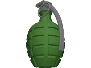 Grenade Pineapple 3D Model