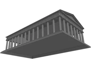 Greek Temple 3D Model