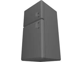 Refrigerator Old 3D Model