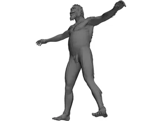 Neanderthal Man 3D Model