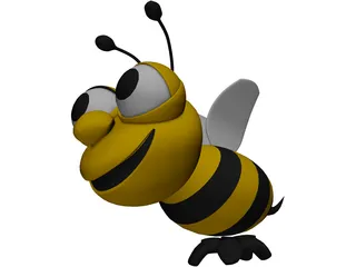 Bee Cartoon 3D Model