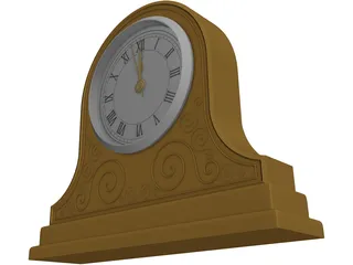 Mantle Clock 3D Model