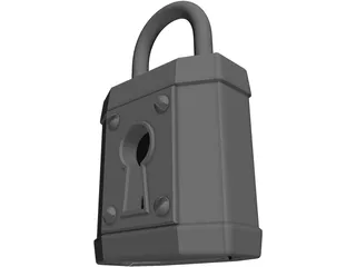 Padlock 3D Model