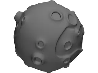 Toon Asteroid 3D Model