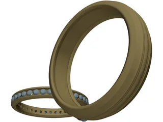 Wedding Rings 3D Model