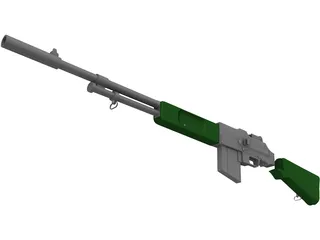 Browning Automatic Rifle 3D Model