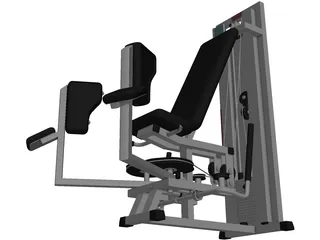 Fitness Bench 3D Model