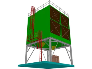 Cooling Tower 3D Model