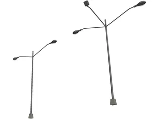 Street Lights 3D Model