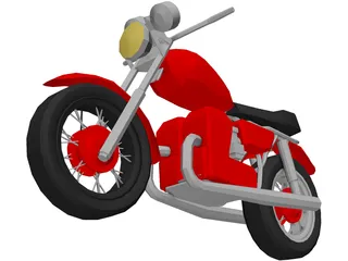 Yamaha 650 (1976)  3D Model