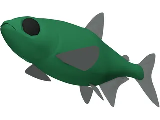 Neon Tetra 3D Model