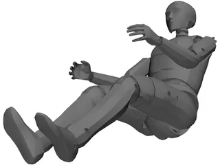 Crash Test Dummy 3D Model