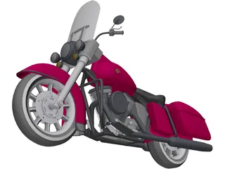 Harley-Davidson Glide 3D Model