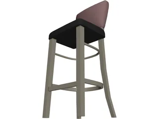 Stool Bar Princeton 3D Model