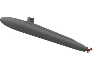 USS Ohio 3D Model