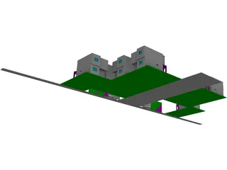 Mexican Neighborhood 3D Model