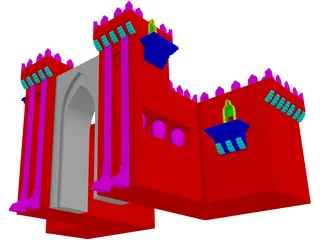 Castle Gate Front 3D Model