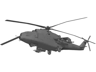 Mil Mi-24 Hind 3D Model